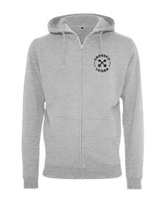 CrossFit Leiden Zip Hoodie β Heather Grey